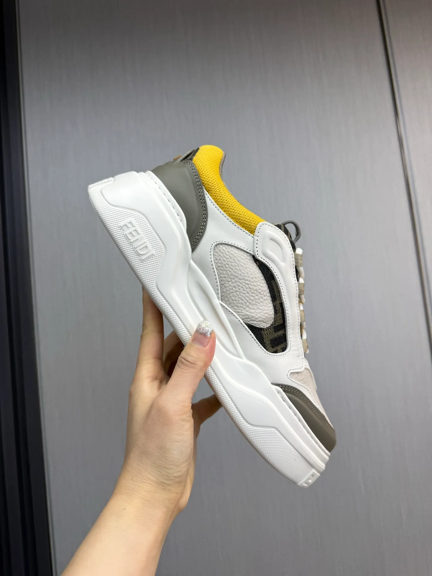 Men's shoes 💰780💰 Fendi (FENDI) men's model official website 1:1 replica ⬆️ The latest hot sale 🔥Original cowhide stitching - Comfortable mesh lining Original outsole ✅Ready stock 38-45 (38.45 non-refundable)